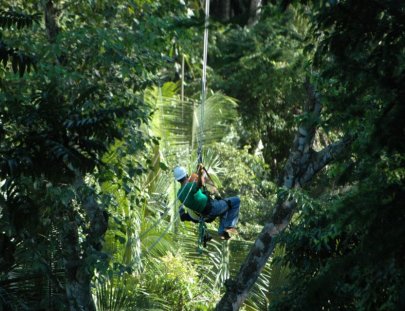 Wet´n Wild-Observe el Zoologico Beliceño desde la Tirolesas