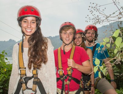 Parque Calderas-1 día en un parque ecológico; canopy, rappel, pesca, columpios, caminatas