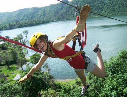 Parque Calderas-1 día en un parque ecológico; canopy, rappel, pesca, columpios, caminatas